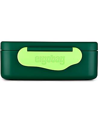 ergobag Lunch Box - Lightnings - Green - 12 x 6.5 x 17 cm Snack Boxes