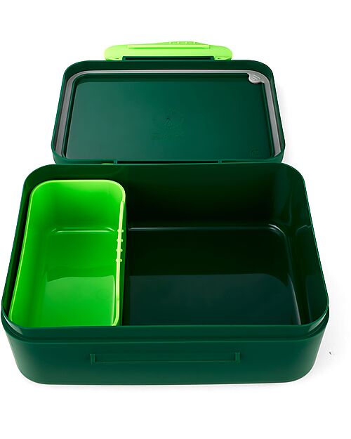 ergobag Lunch Box - Lightnings - Green - 12 x 6.5 x 17 cm Snack Boxes