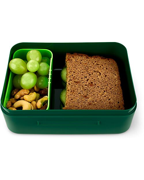 ergobag Lunch Box - Lightnings - Green - 12 x 6.5 x 17 cm Snack Boxes