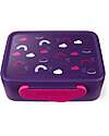 ergobag Lunch Box - Rainbow - Purple - 12 x 6.5 x 17 cm Snack Boxes