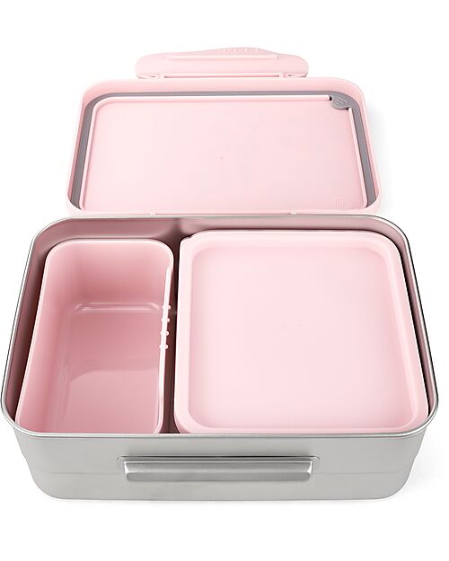 ergobag Lunch Box - Rose - Unicorns - 12 x 6.5 x 17 cm Snack Boxes