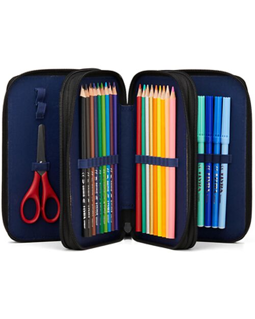 ergobag Maxi Pencil Case - 3 Compartments with Coin Pocket - Unstoppable Bear Pencil Cases