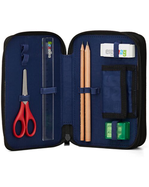 ergobag Maxi Pencil Case - 3 Compartments with Coin Pocket - Unstoppable Bear Pencil Cases