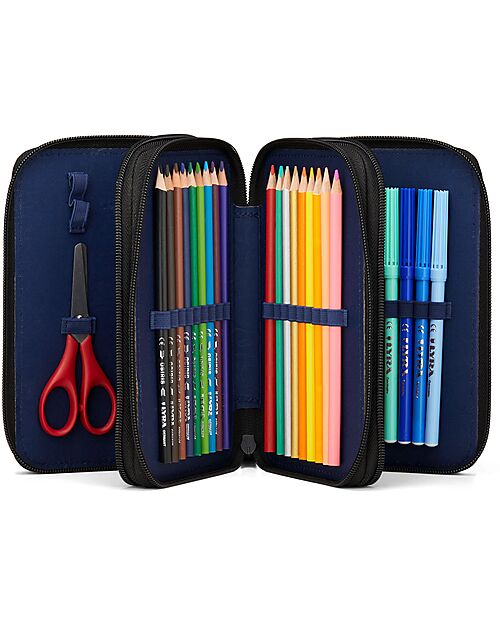 ergobag Maxi Pencil Case - 3 Compartments with Coin Pocket - Unstoppable Bear Pencil Cases
