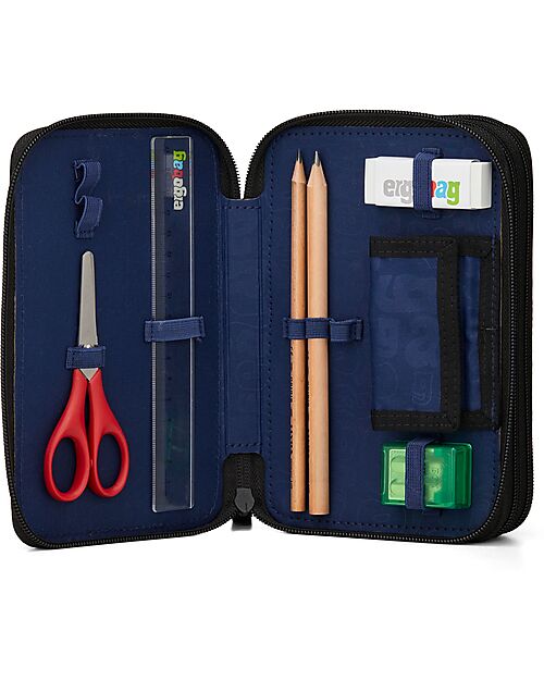 ergobag Maxi Pencil Case - 3 Compartments with Coin Pocket - Unstoppable Bear Pencil Cases