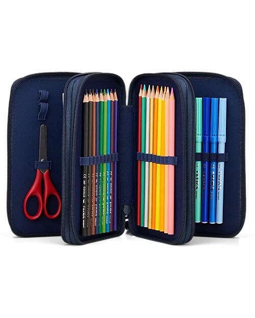 ergobag Maxi Pencil Case Complete - 3 Zips and Coin Pocket - AtmosBear Pencil Cases