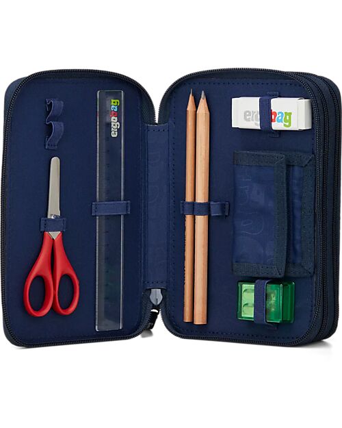 ergobag Maxi Pencil Case Complete - 3 Zips and Coin Pocket - AtmosBear Pencil Cases