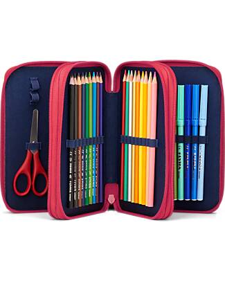 ergobag Maxi Pencil Case Complete - 3 Zips and Coin Pocket - Bearicorn Pencil Cases
