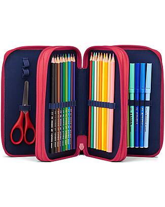 ergobag Maxi Pencil Case Complete - 3 Zips and Coin Pocket - Bearicorn Pencil Cases