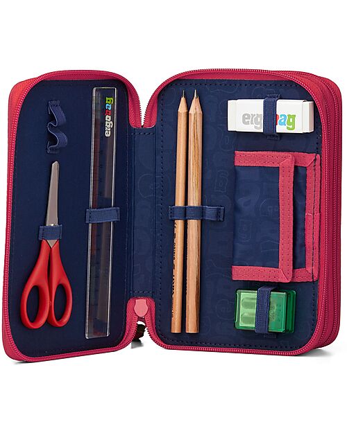 ergobag Maxi Pencil Case Complete - 3 Zips and Coin Pocket - Bearicorn Pencil Cases