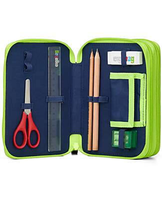 ergobag Maxi Pencil Case Complete - 3 Zips and Coin Pocket - CyBear Race Pencil Cases