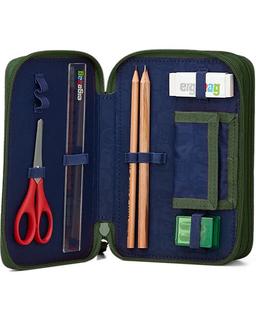ergobag Maxi Pencil Case Complete - 3 Zips and Coin Pocket - ExBeardition Pencil Cases
