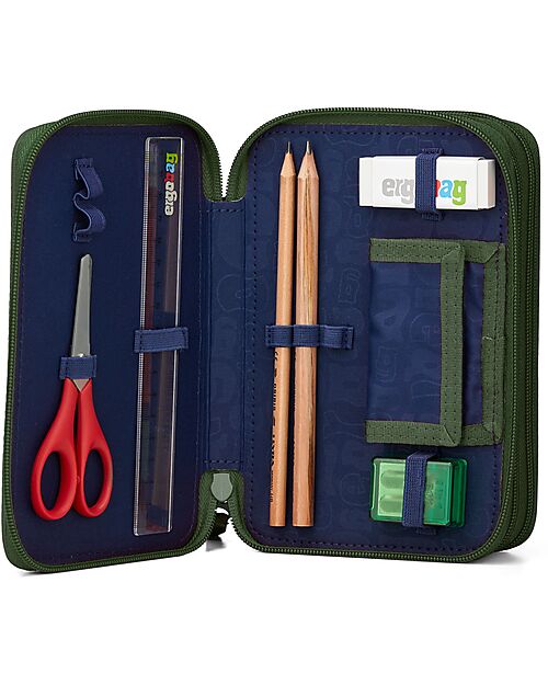 ergobag Maxi Pencil Case Complete - 3 Zips and Coin Pocket - ExBeardition Pencil Cases