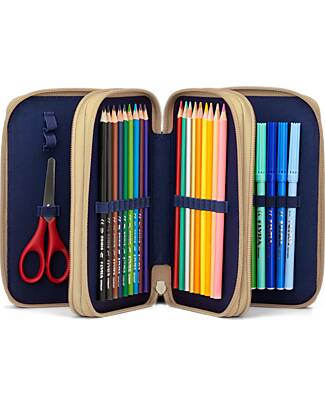 ergobag Maxi Pencil Case Complete - 3 Zips and Coin Pocket - FlowBear Pencil Cases