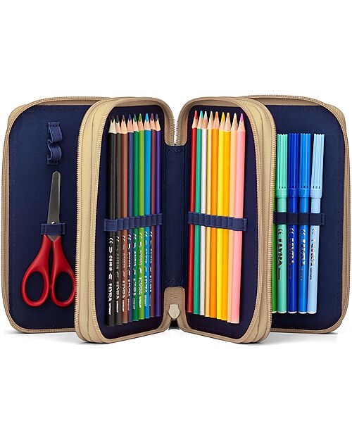 ergobag Maxi Pencil Case Complete - 3 Zips and Coin Pocket - FlowBear Pencil Cases