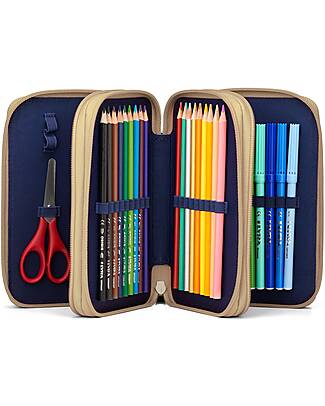 ergobag Maxi Pencil Case Complete - 3 Zips and Coin Pocket - FlowBear Pencil Cases
