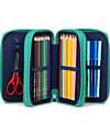 ergobag Maxi Pencil Case Complete - 3 Zips and Coin Pocket - Horsedreabear Pencil Cases