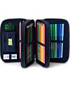 ergobag Maxi Pencil Case Complete - 3 Zips and Coin Pocket - Horsedreambear Pencil Cases