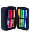 ergobag Maxi Pencil Case Complete - 3 Zips and Coin Pocket - Horsedreambear Pencil Cases