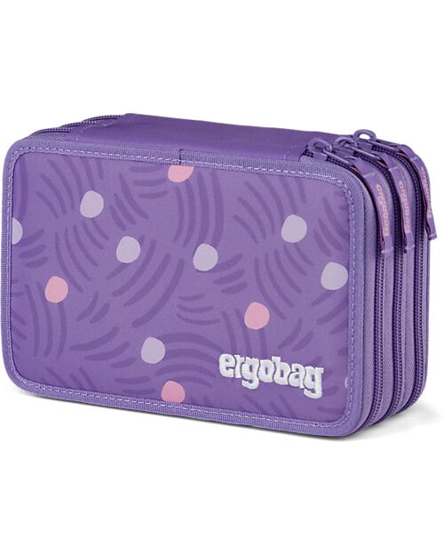 ergobag Maxi Pencil Case Complete - 3 Zips and Coin Pocket - PonyBeardise Pencil Cases