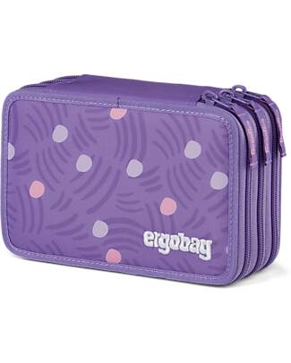 ergobag Maxi Pencil Case Complete - 3 Zips and Coin Pocket - PonyBeardise Pencil Cases
