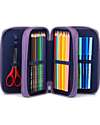 ergobag Maxi Pencil Case Complete - 3 Zips and Coin Pocket - PonyBeardise Pencil Cases
