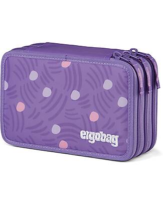 ergobag Maxi Pencil Case Complete - 3 Zips and Coin Pocket - PonyBeardise Pencil Cases
