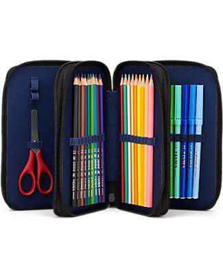ergobag Maxi Pencil Case Complete - 3 Zips and Coin Pocket - Super ReflectBear Pencil Cases
