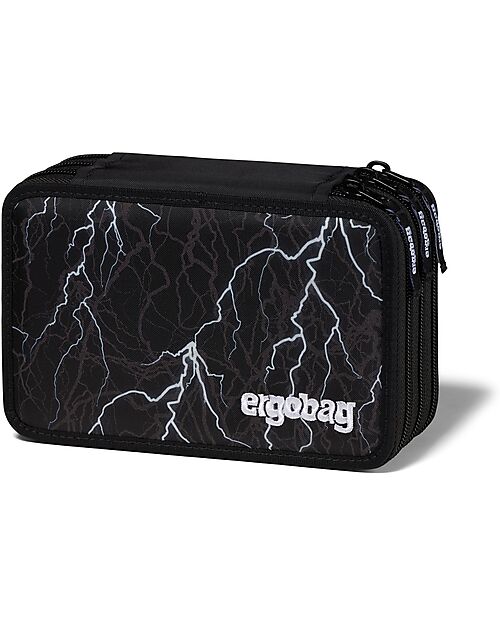 ergobag Maxi Pencil Case Complete - 3 Zips and Coin Pocket - Super ReflectBear Pencil Cases