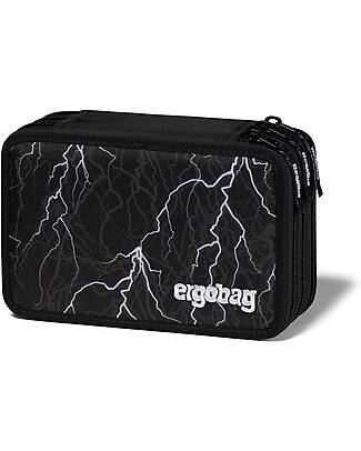 ergobag Maxi Pencil Case Complete - 3 Zips and Coin Pocket - Super ReflectBear Pencil Cases