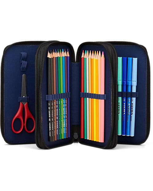 ergobag Maxi Pencil Case Complete - 3 Zips and Coin Pocket - TaekBeardo Pencil Cases