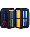 ergobag Maxi Pencil Case Complete - 3 Zips and Coin Pocket - TaekBeardo Pencil Cases