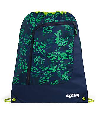 ergobag Prime Gym Bag - Basic - FireBear Dragon - Made with Recycled Bottles! Sports Bags