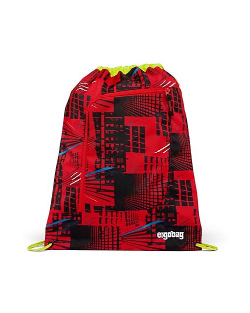 ergobag Prime Gym Bag - Basic - FireBear - Made with Recycled Bottles! Sports Bags