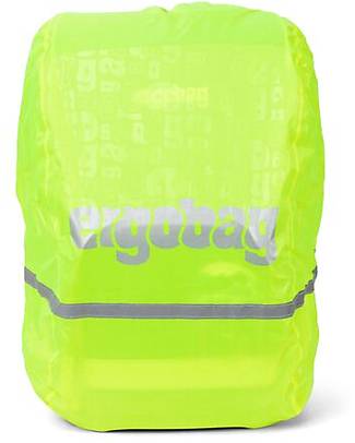 ergobag Rain Cape - Yellow - Made with Recycled Bottles! Backpack