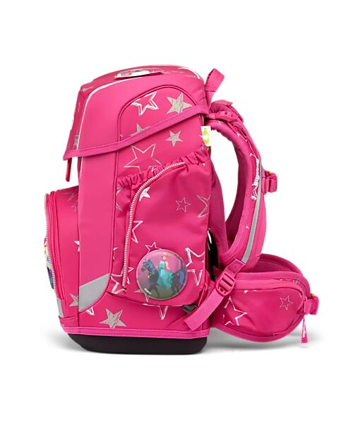 ergobag School Set with Cube Backpack - Hard Case - Soft Case - Sports Bag and 5 Kletties - StarlightBear Backpack