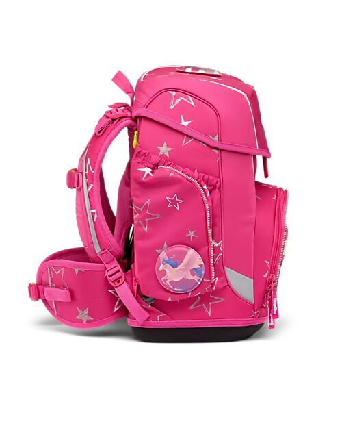 ergobag School Set with Cube Backpack - Hard Case - Soft Case - Sports Bag and 5 Kletties - StarlightBear Backpack