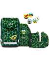 ergobag School Set with Cubo Light Backpack - Hard Case - Soft Case - Sports Bag and 5 Kletties - BearRex Backpack
