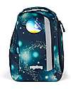 ergobag School Set with Maxi Backpack 24 Litres + Sports Backpack + Hard Case + Soft Case + A4 Notebook Holder + 4 Kletties - Space Bear Galaxy Glow Edition Backpack