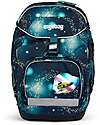 ergobag School Set with Maxi Backpack 24 Litres + Sports Backpack + Hard Case + Soft Case + A4 Notebook Holder + 4 Kletties - Space Bear Galaxy Glow Edition Backpack