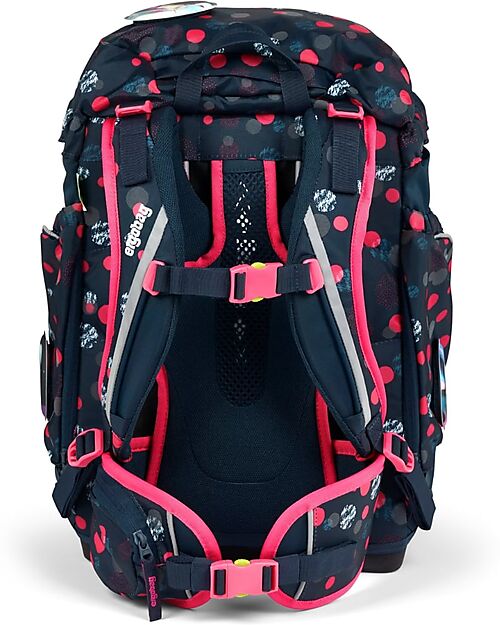 ergobag School Set with Maxi Backpack 24 Litres + Sports Backpack + Hard Pencil Case + Soft Pencil Case + 4 Kletties + Folder Box A4 - WinterwonBearland Backpack