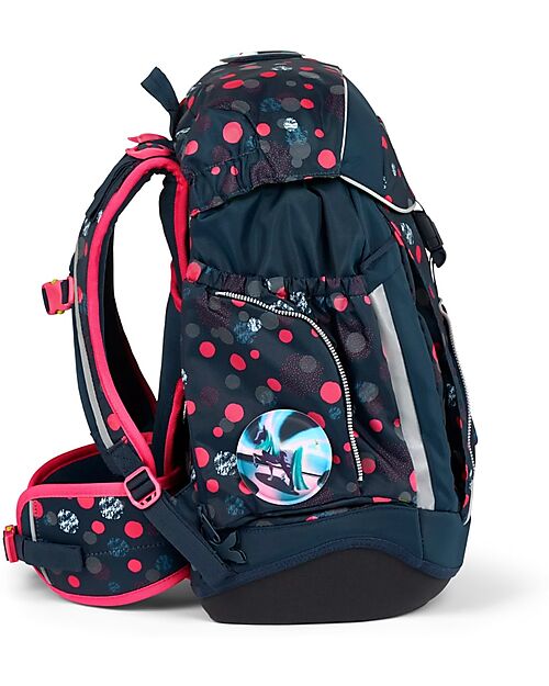 ergobag School Set with Maxi Backpack 24 Litres + Sports Backpack + Hard Pencil Case + Soft Pencil Case + 4 Kletties + Folder Box A4 - WinterwonBearland Backpack