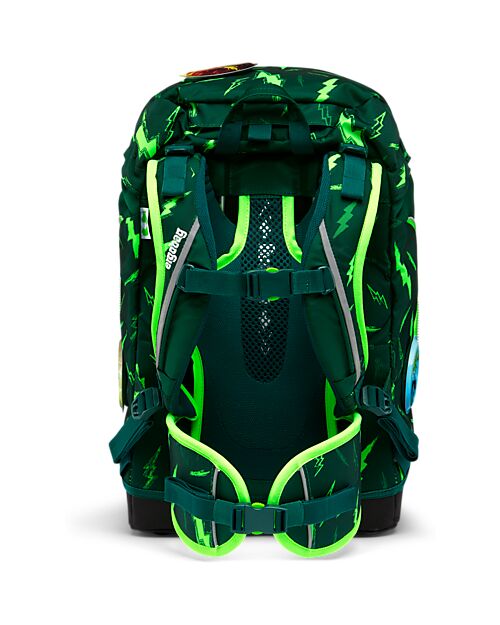 ergobag School Set with Prime Backpack + Pencil Case + 4 Kletties + Folder Box - Beartastic Backpack