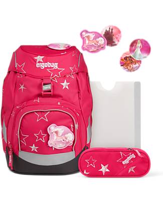 ergobag School Set with Prime Backpack + Pencil Case + 4 Kletties + Folder Box - CinBearella Backpack