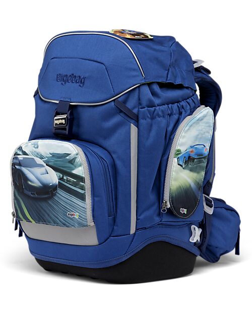 ergobag Set of 3 Zippies for Prime Set - Cars - Customize  Your Backpack! Backpack
