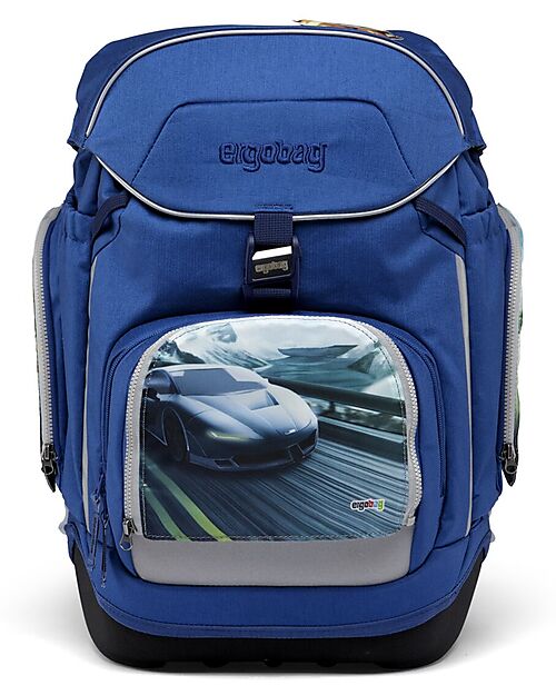 ergobag Set of 3 Zippies for Prime Set - Cars - Customize  Your Backpack! Backpack