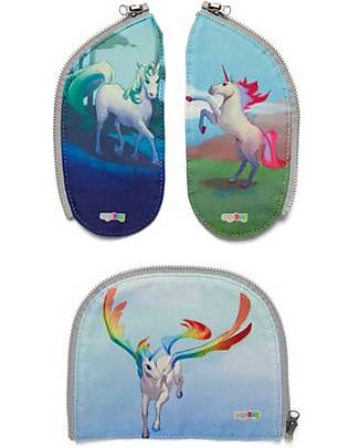 ergobag Set of 3 Zippies for Prime Set - Unicorn - Customize Your Backpack! Backpack