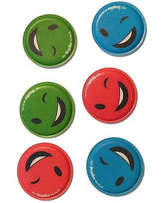 ergobag Set of 6 Kletties - Smiley - Renew and Personalize Your Backpack Backpack