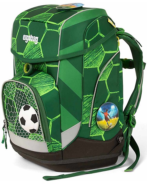 ergobag Set of School Backpack, Sport Bag, Hard Case, Pencilcase and 5 Kletties -  StrikeBear Backpack