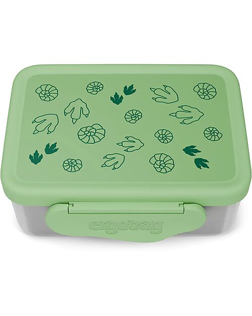 ergobag Stainless Lunch Box - Jungle - 17x7x14 cm Snack Boxes